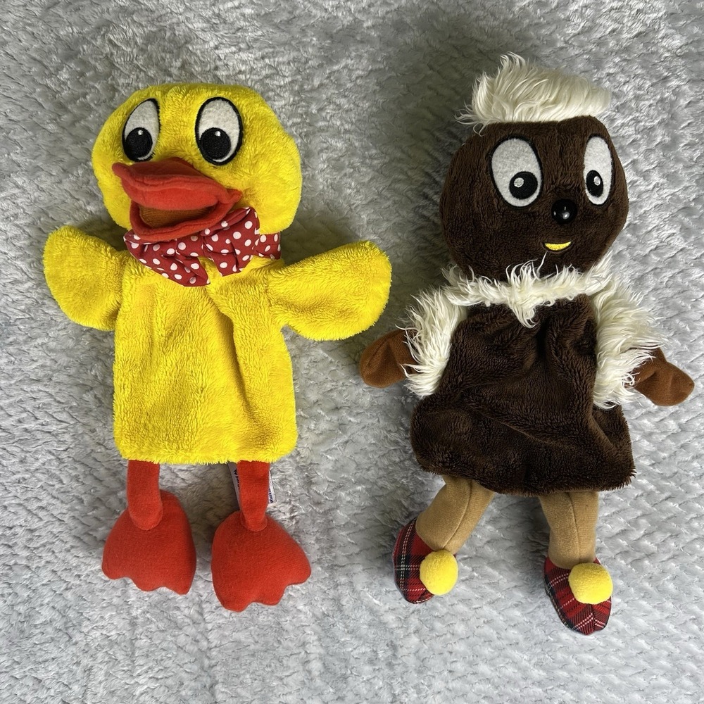 Unser Sandmannchen Plush Hand Puppets Duck Set German TV Toy 2010